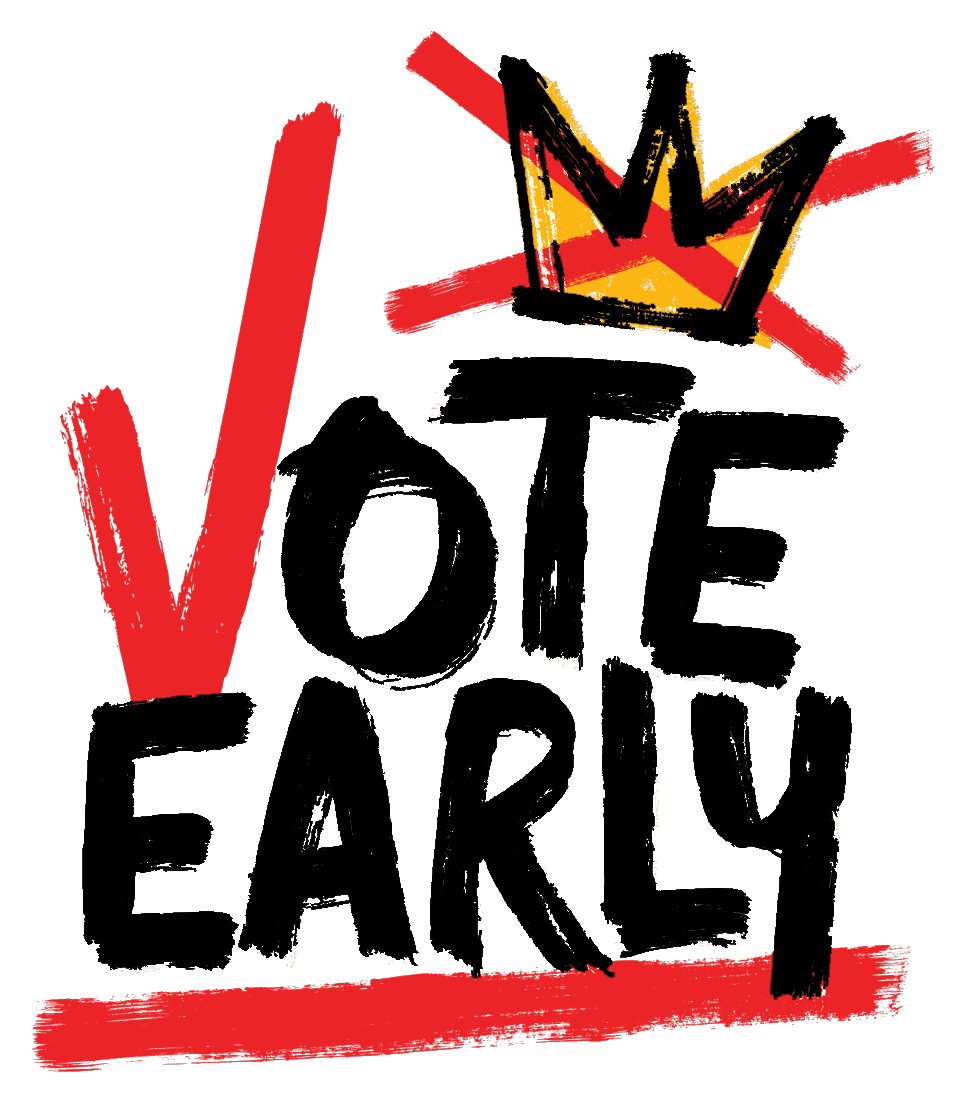 No Kings Vote Early Logo